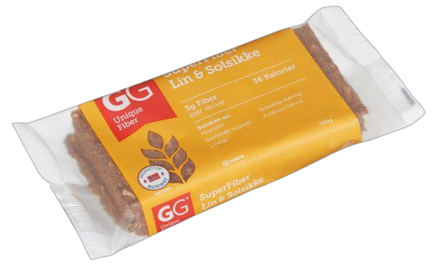 GG SuperFiber Lin og Solsikke Knekkebrød